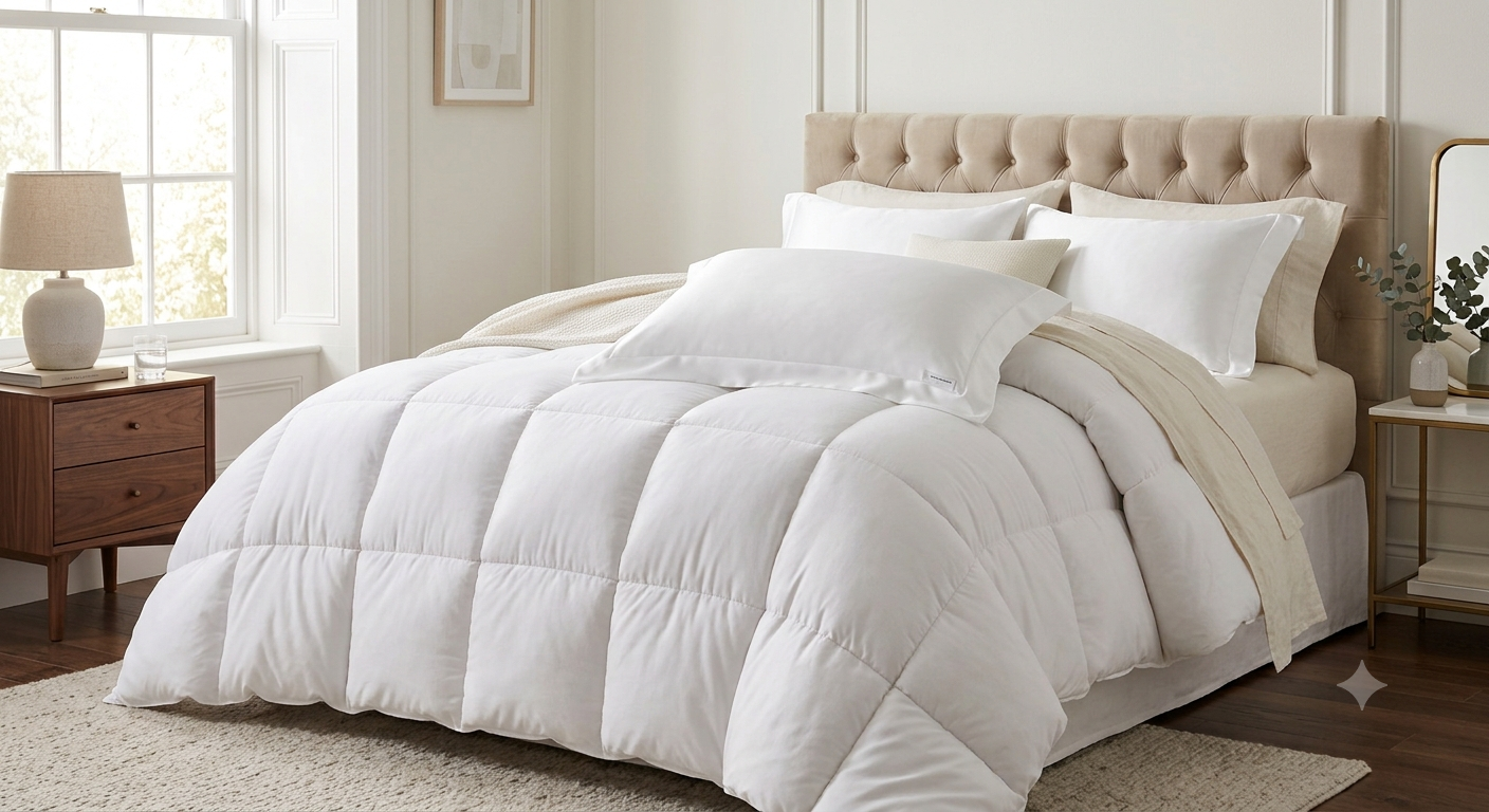 Silk-Touch Luxury Pillow Casings (Pair) — Pure White