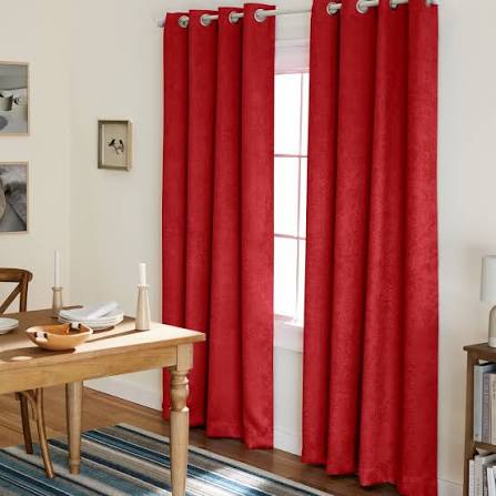 Maroon Plain soft curtain fabric